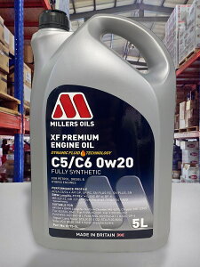 『油工廠』MILLERS OILS XF PREMIUM 0W20 C5 C6 全合成 汽/柴油 機油 #8175 5L