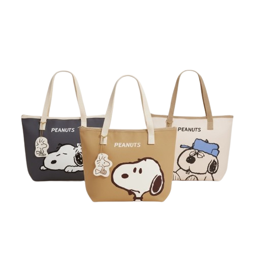 【晨光】史努比Snoopy 小自在肩背吊飾大保溫袋 (杏色藍帽奧拉夫 174630/深灰趴史努比 174654/卡其黃史努比 174647)【現貨】【APP滿額下單4%點數(單一帳號最高1500點)】5/31止