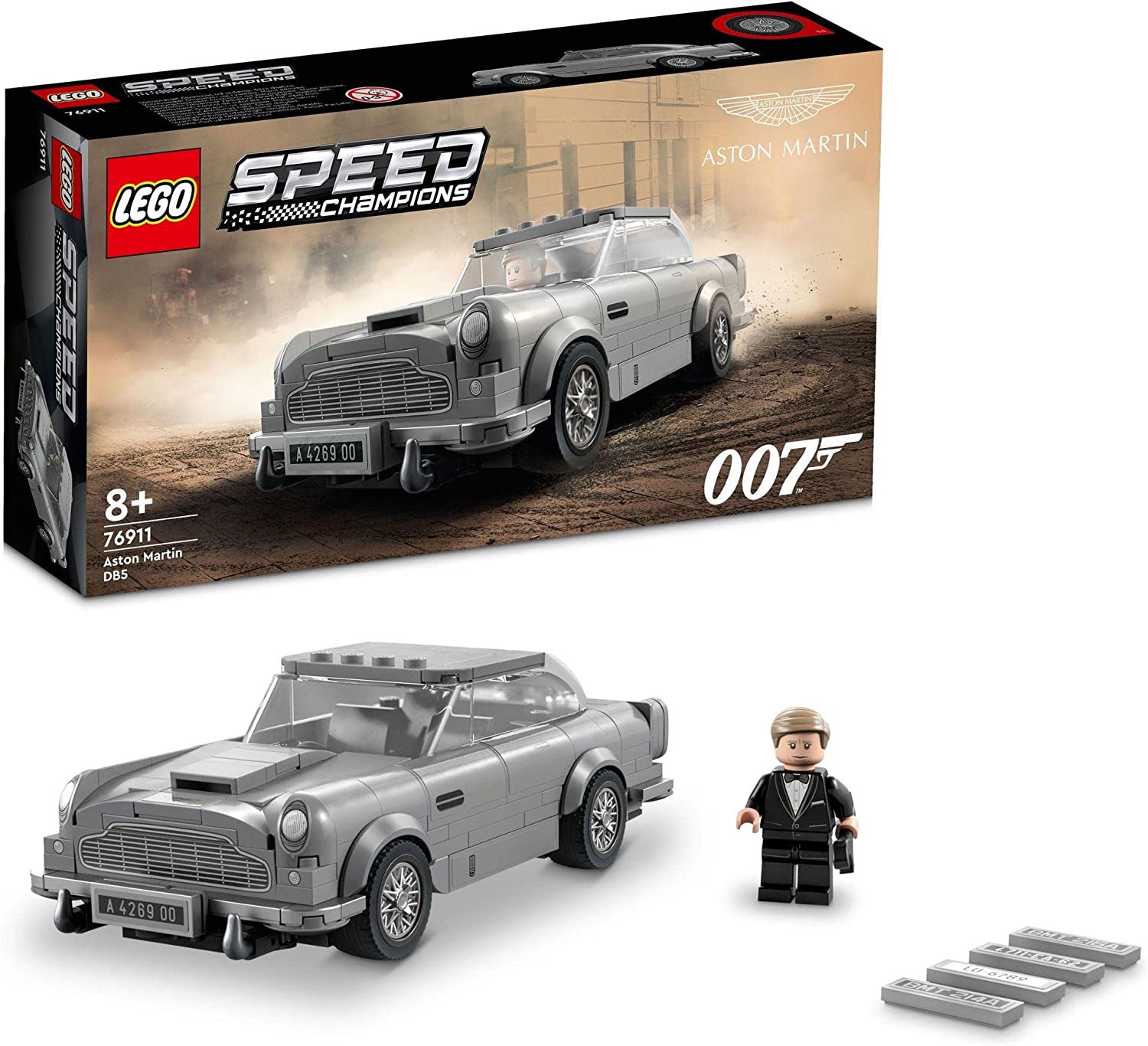 LEGO 樂高速度冠軍007 阿斯頓馬丁DB5 76911 玩具積木禮物車男孩8歲以上