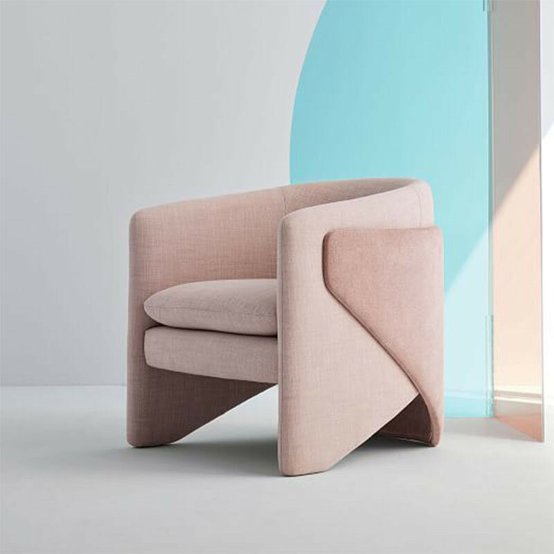 沙發椅 現代北歐輕奢設計客廳休閑椅單人沙發網紅創意異形藝術休閑椅沙發