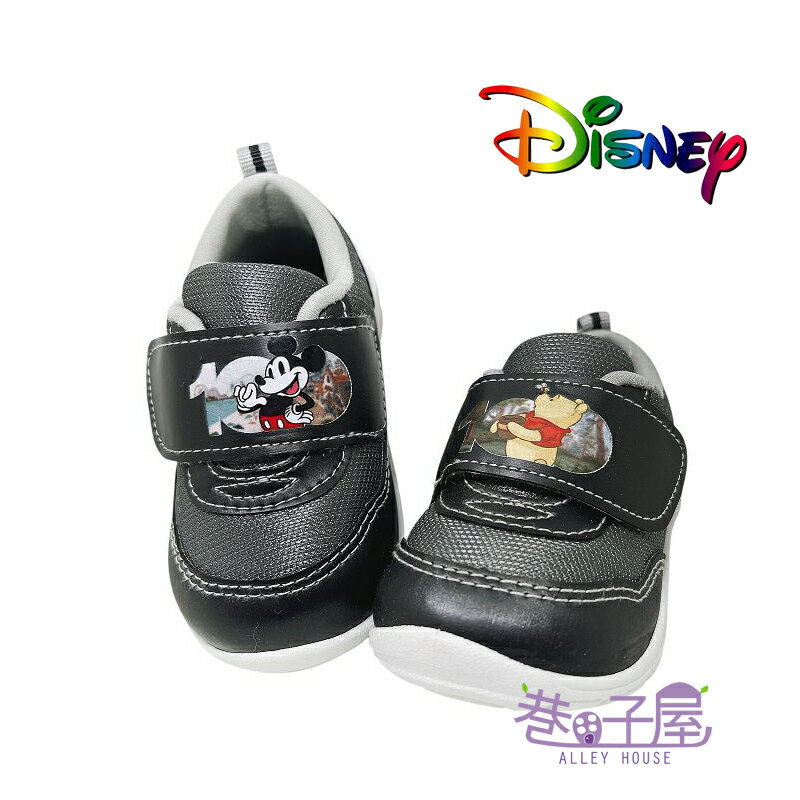 DISNEY迪士尼 100週年紀念款 童鞋 大集合 不對稱 休閒鞋 運動鞋 [123477] 黑 MIT臺灣製造【巷子屋】
