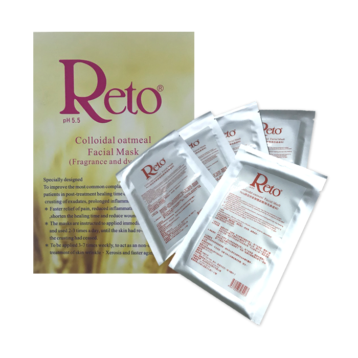 Reto原型燕麥膠體面膜(無色素香料) 5片/盒 1