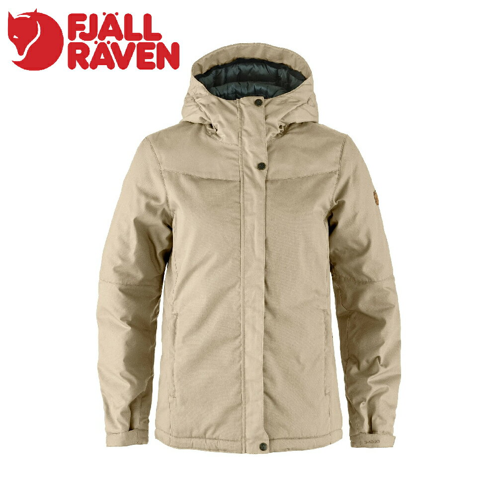 【Fjallraven 小狐狸 女 Stina Padded 夾克《化石》】F14500170/保暖外套/連帽外套/休閒外套