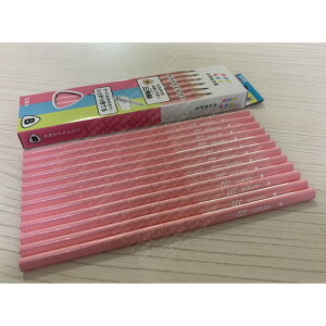 日本製 櫻花 Sakura 小學生文具 兒童用 B類 三角鉛筆 學習鉛筆 好握好寫 12入組 - 粉紅
