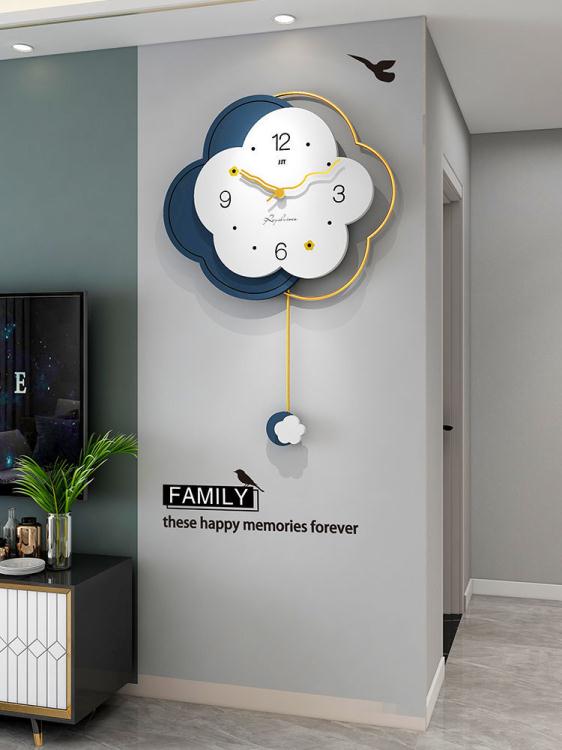 掛鐘客廳家用時尚2022新款現代簡約網紅鐘表個性裝飾創意時鐘掛墻
