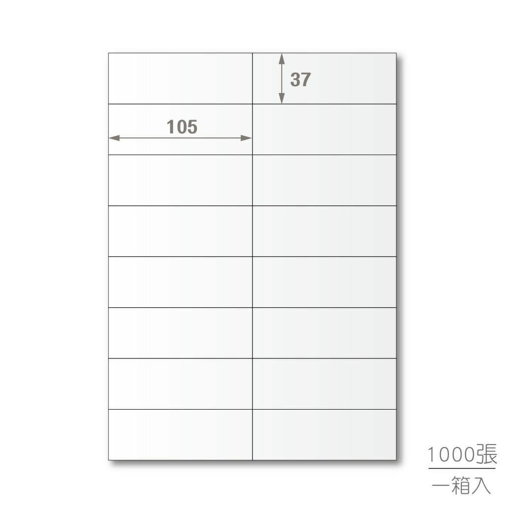 【蛙辦公】龍德 三用電腦標籤貼紙 16格 LD-801-W-B 1000張(箱)