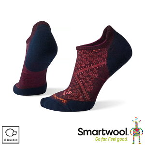 【SmartWool 美國 女 PhD輕量菁英減震型跑步踝襪《葡紫藍》】SW0SW210/短襪/運動襪