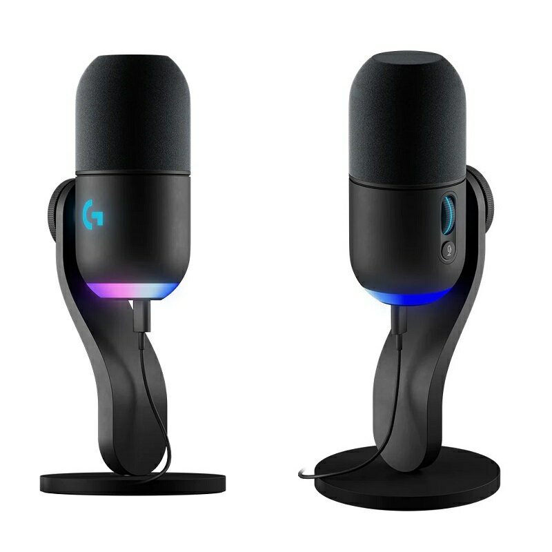 【享最高折300】Logitech 羅技 YETI GX 超級心型收音模式/智慧音訊鎖定/Rgb USB麥克風-黑