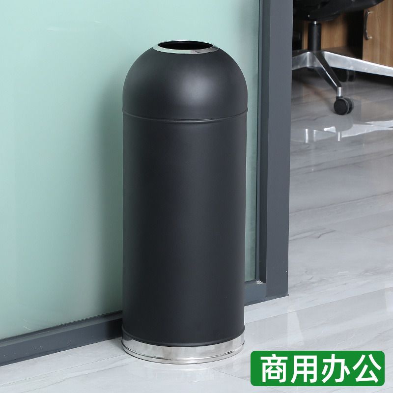 垃圾桶 垃圾桶大號商用奶茶店商場酒吧辦公室簡約酒店大堂立式無蓋電梯口-快速出貨