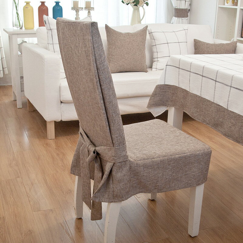 桌布椅套餐椅簡約棉麻cs餐桌凳套布套通用家用椅套罩