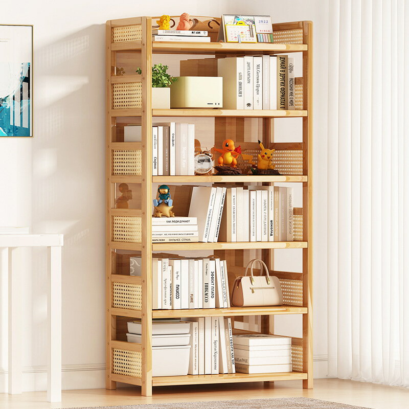書架多層置物架落地兒童家用簡易現代客廳多層書收納儲物書本櫃子