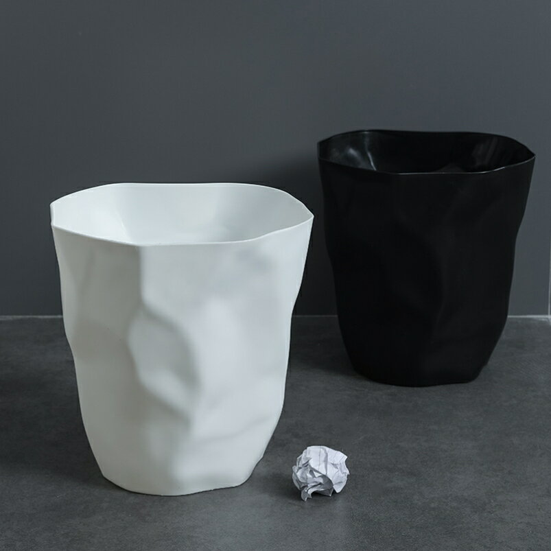 北歐垃圾桶方形家用客廳創意可愛辦公室臥室廚房圾級桶簡約紙簍筒