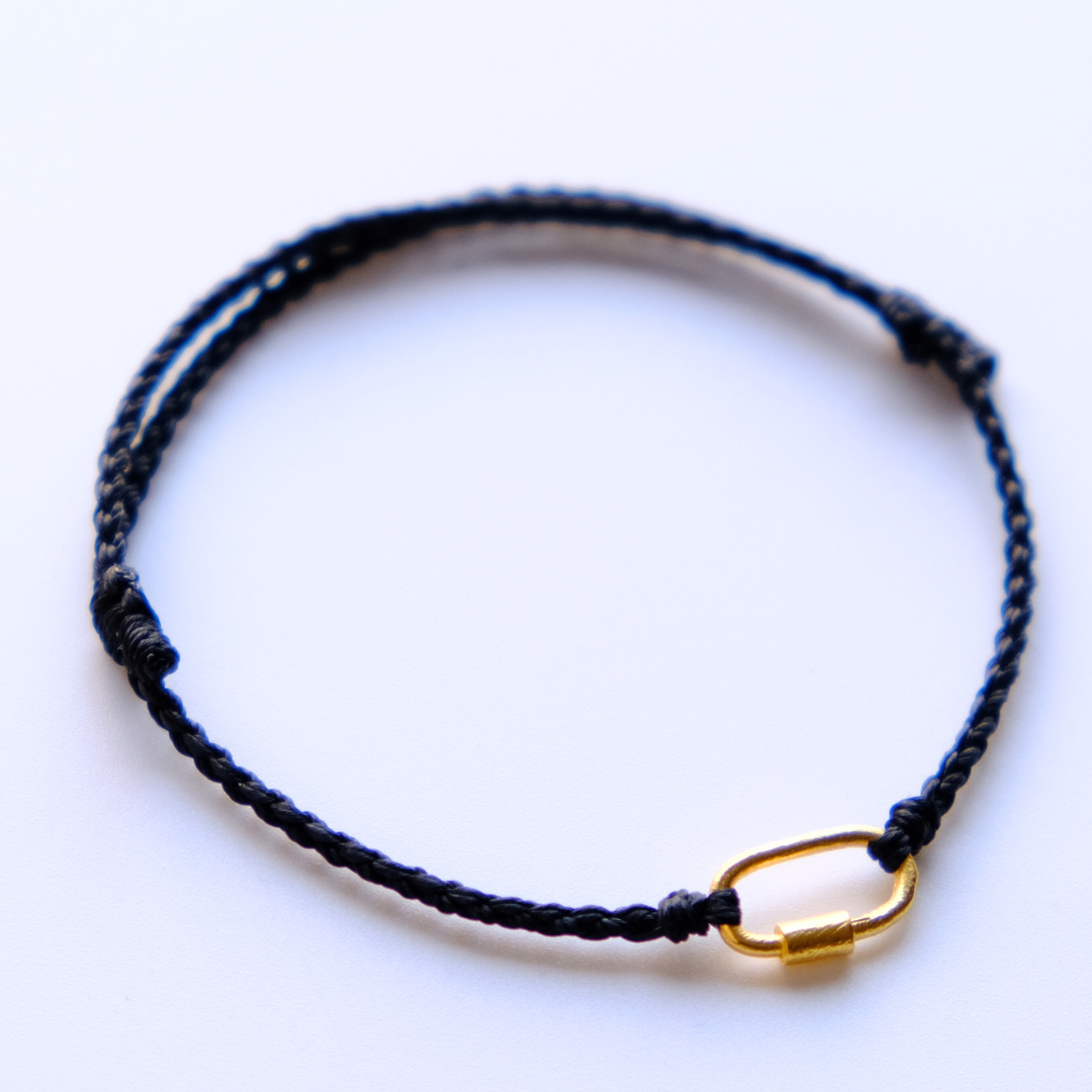 守護黃金鎖蠟繩手鍊 黃金手鍊 女生手鍊 男生手鍊 女生黃金手鍊 男生黃金手鍊 蠟繩手鍊 手鍊 幸運手鍊 黃金鎖頭 禮物 1