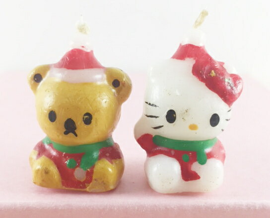 【震撼精品百貨】Hello Kitty 凱蒂貓 聖誕擺飾-造型蠟燭-2入 震撼日式精品百貨