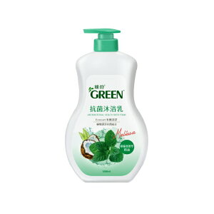 綠的抗菌沐浴乳1000ML-檸檬香蜂草精油