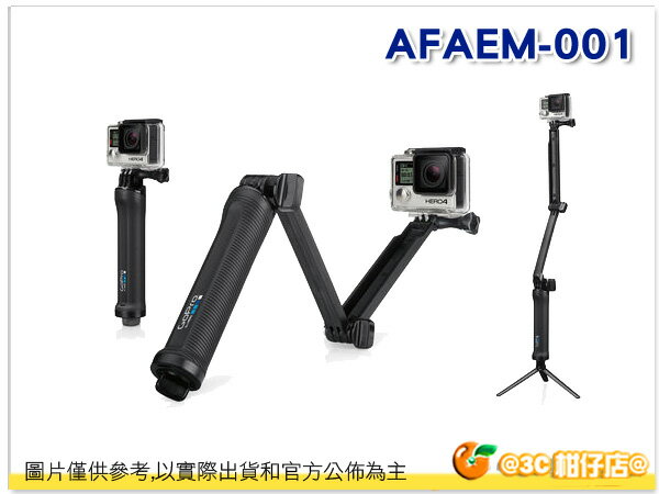 GoPro AFAEM-001 手持桿 三向固定支架 攝影機 折疊臂 三腳架 HERO3+ HERO4 公司貨