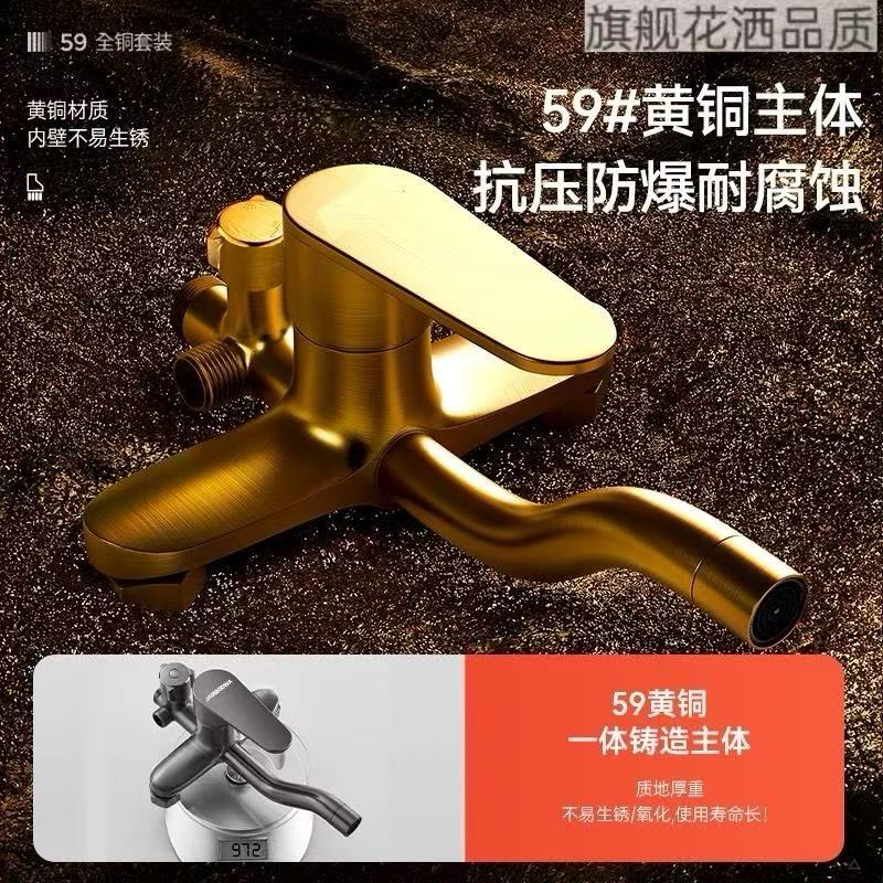 {可打統編 保固一年}包安裝全銅恒溫淋浴花灑套裝家用浴室沐浴衛生間淋雨增壓花曬噴頭 4