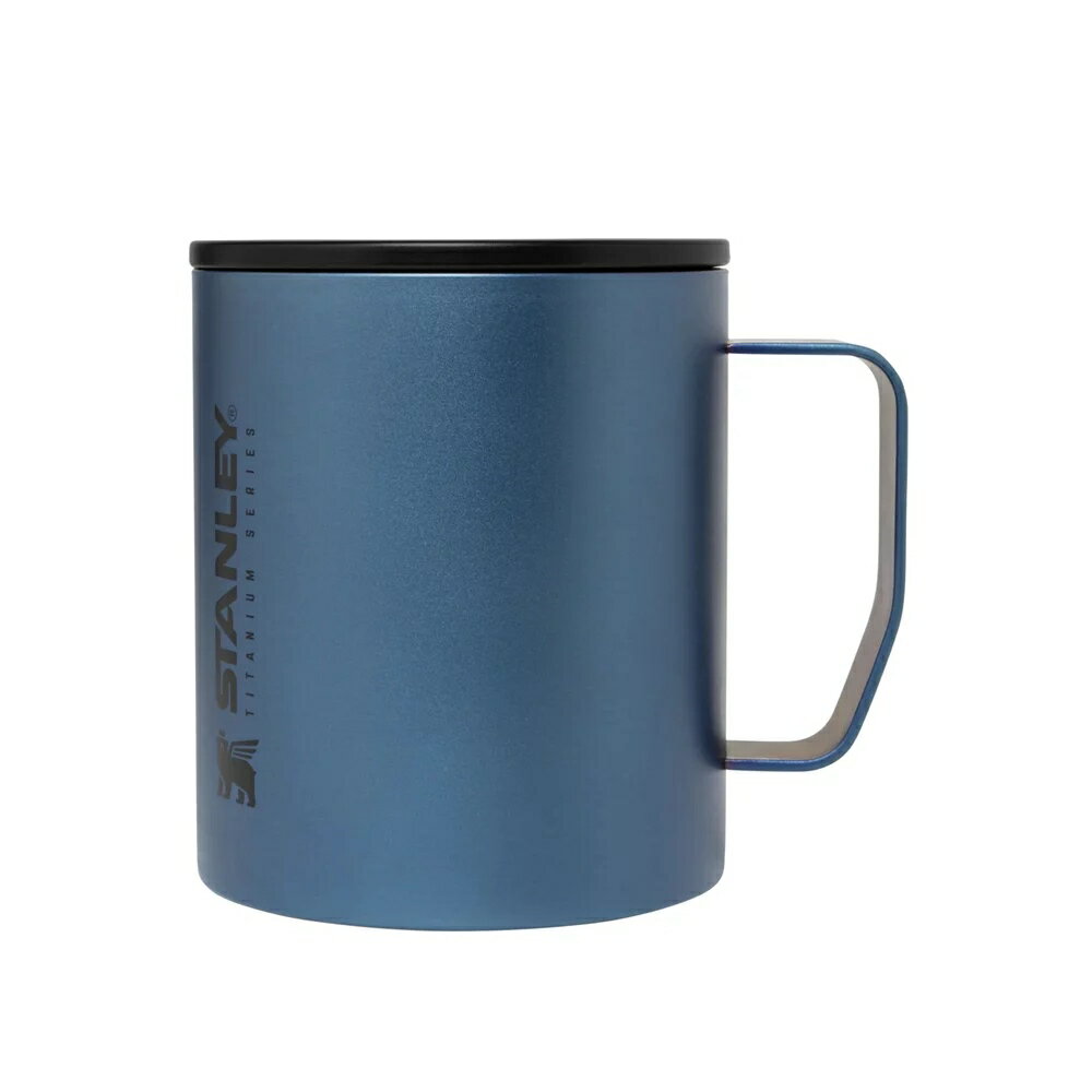 展示品出清 美國 Stanley 鈦系列 雙層保溫輕量杯 金屬藍 # 10-09570-003