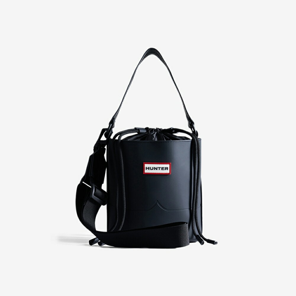 【全館滿額折】Hunter Original 黑色 防水 橡膠 斜背 水桶包 H7310【新竹皇家UBX3604CPE BLK】