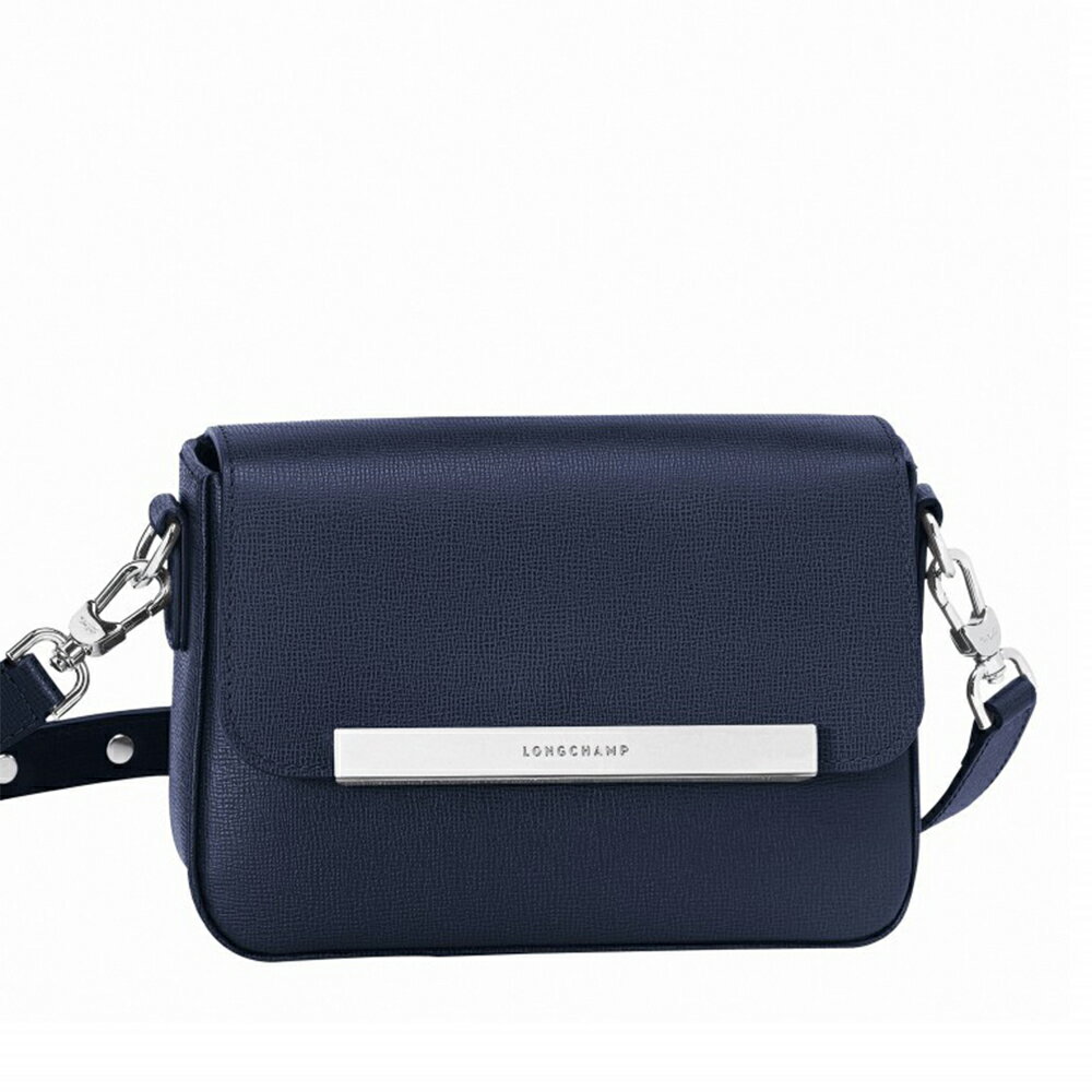 LONGCHAMP 防刮皮革側背包 深藍色(L2096HMZ006)