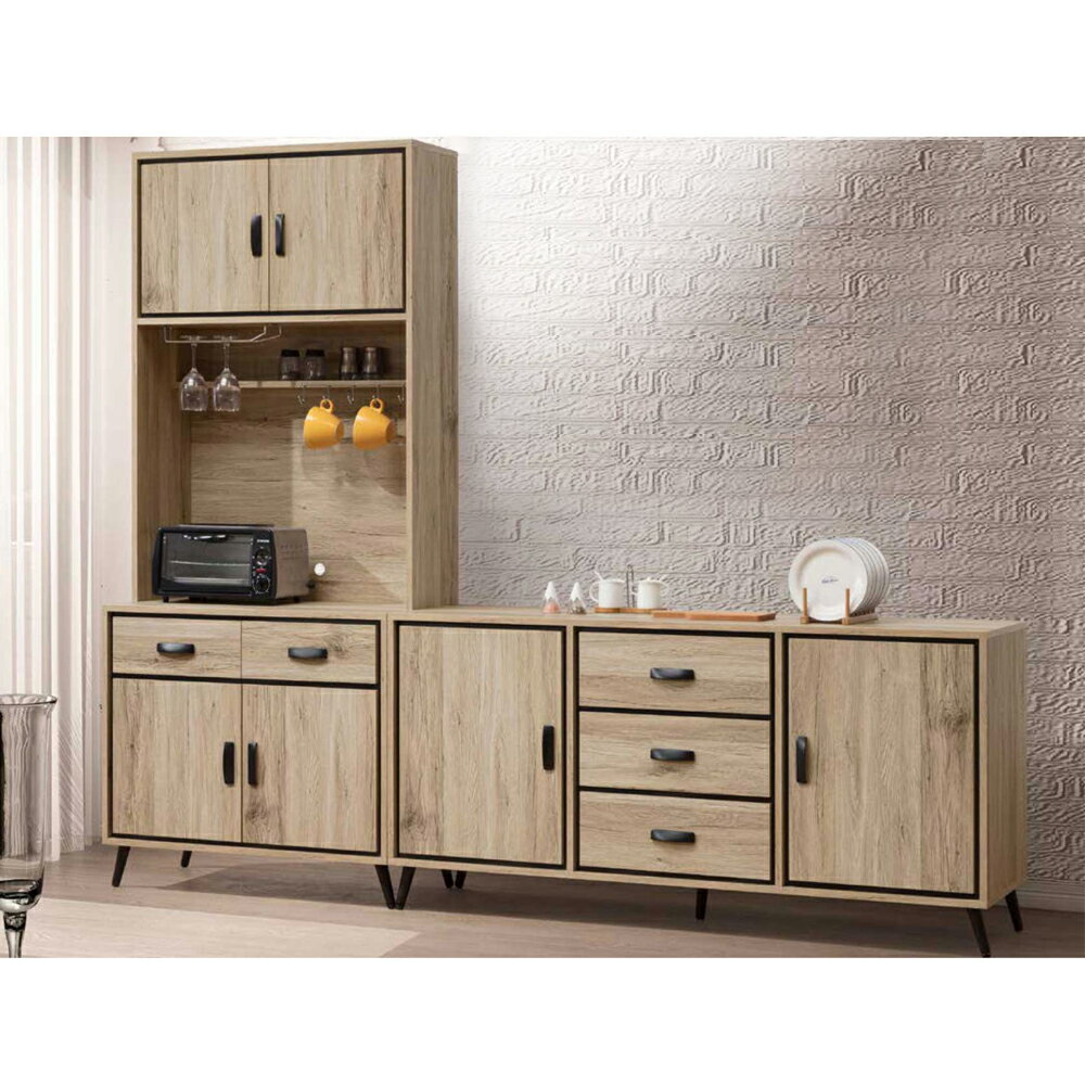 【多木家居】木斯MOOSE-511/234公分碗盤櫃組