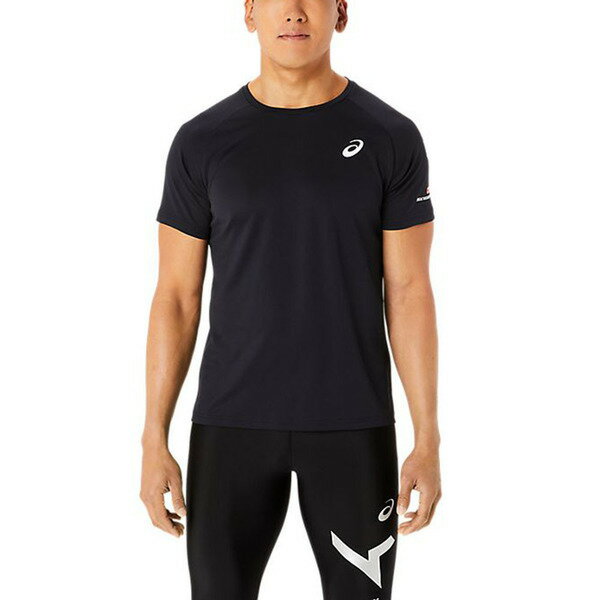 Asics AIM-TRG [2031E248-001] 男 短袖 上衣 T恤 日本版 運動 訓練 慢跑 吸濕排汗 黑