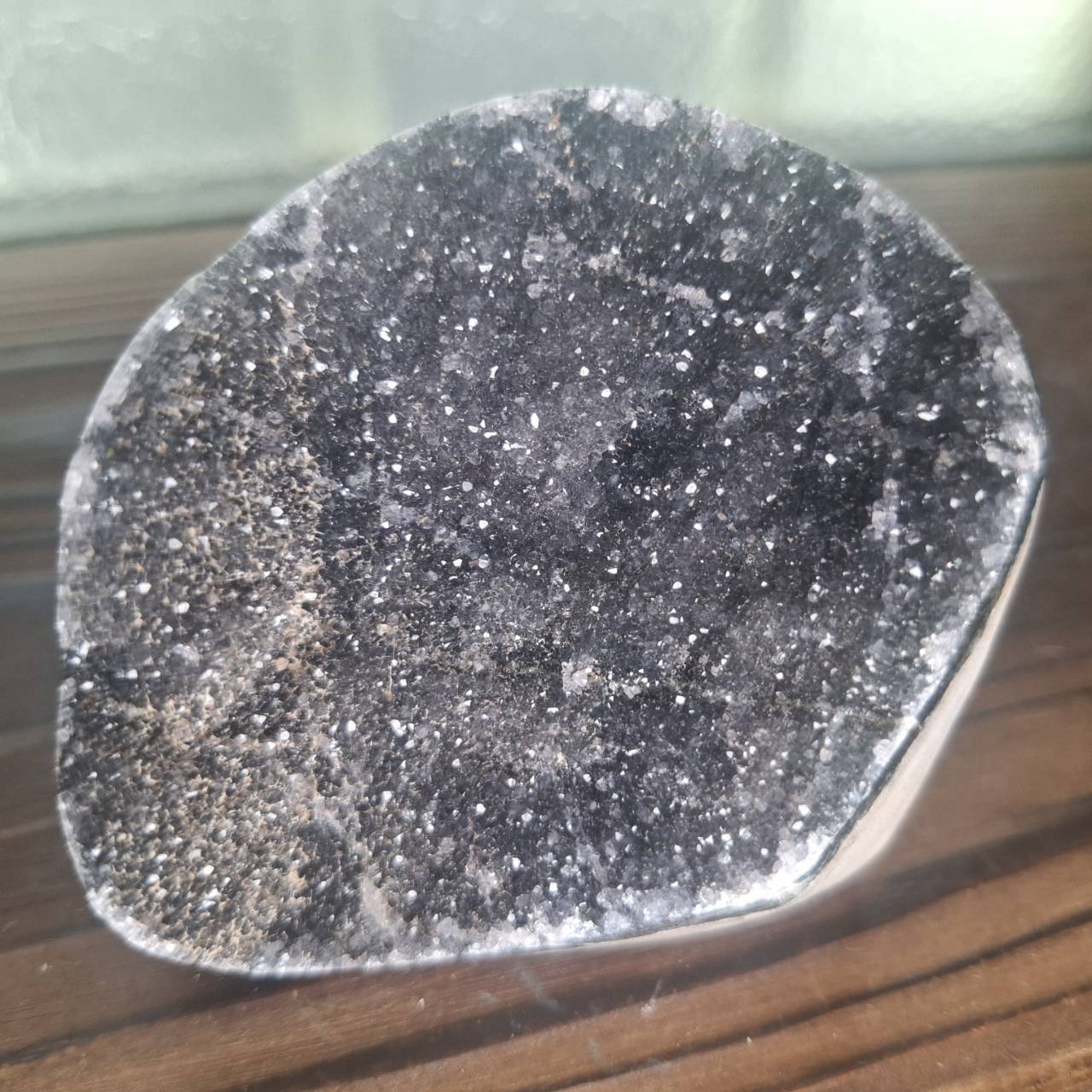 迷你水晶洞 -異象帶晶花/黑砂糖/多線