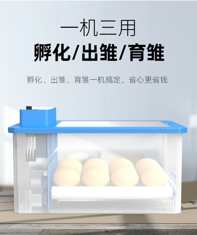 孵化器小型家用孵蛋器小雞型兒童孵化機水床迷你全自動孵化箱便宜110V 森馬先生旗艦店