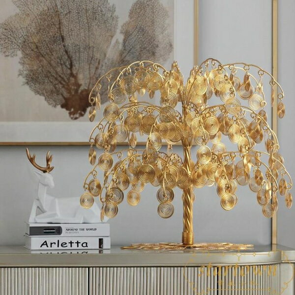 搖錢樹招財樹旺財店鋪開業禮品送人辦公桌擺件【繁星小鎮】