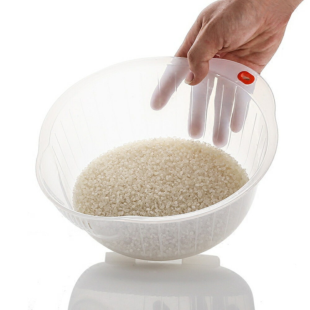 日本製造INOMATA洗米(蔬果)專用大型瀝水籃