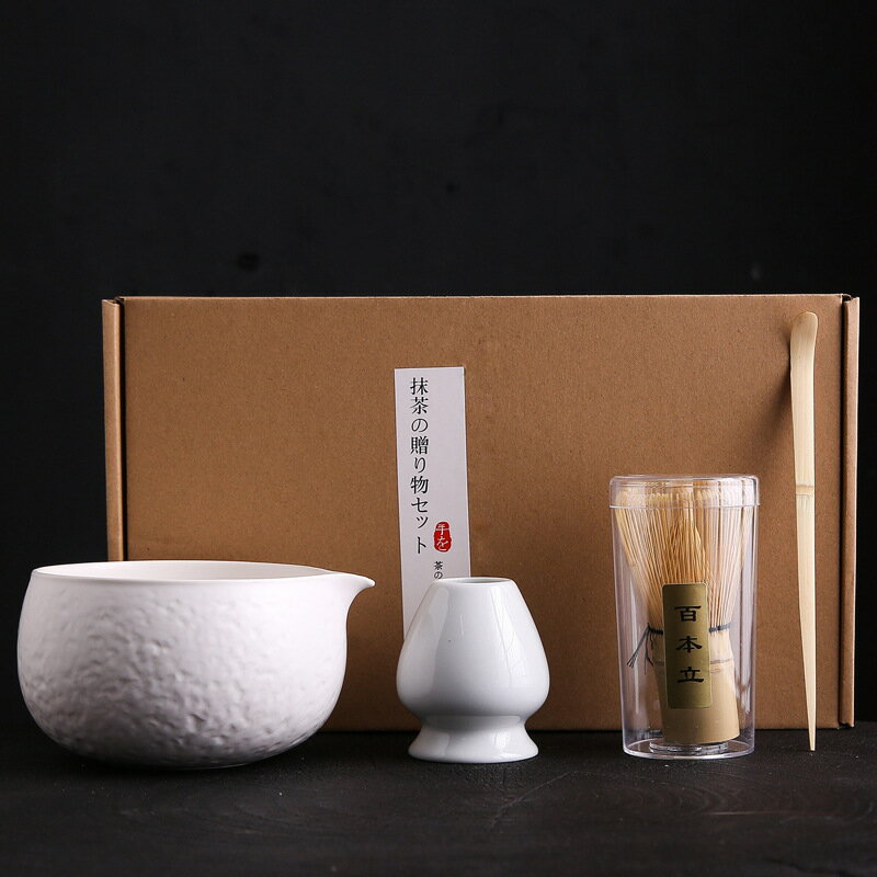 免運 茶具系列 茶筅抹茶刷百本立茶筅立組合宋代點茶工具抹茶打蛋器套裝日式禮盒 3