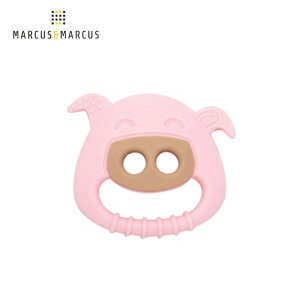 【加拿大 Marcus & Marcus】動物樂園感官啟發固齒玩具 - 粉紅豬 (粉)