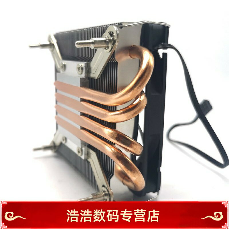 靜音超薄下壓4針溫控熱管CPU散熱器AMDHTPC ITX一體機風扇115X