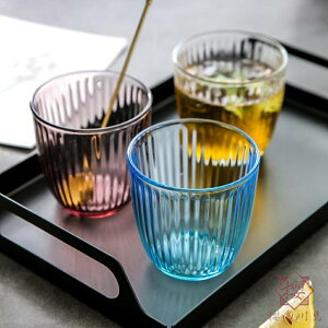 北歐玻璃杯家用透明泡茶喝水杯子果汁牛奶啤酒杯【櫻田川島】