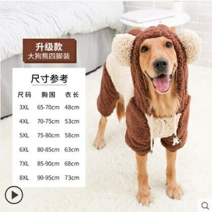 寵物衣服 狗狗衣服金毛中型大型犬冬季拉布拉多薩摩耶大狗