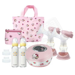 Combi 康貝 Hello Kitty 限量版雙邊電動吸乳器【送好禮】【悅兒園婦幼生活館】