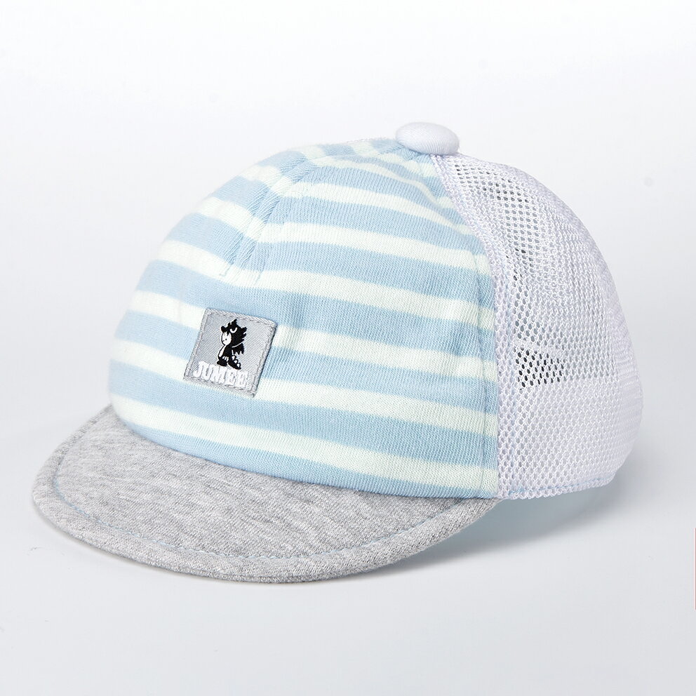 JUMEE -BLUE-CAP 可愛寶寶帽 軟帽簷 白色網款