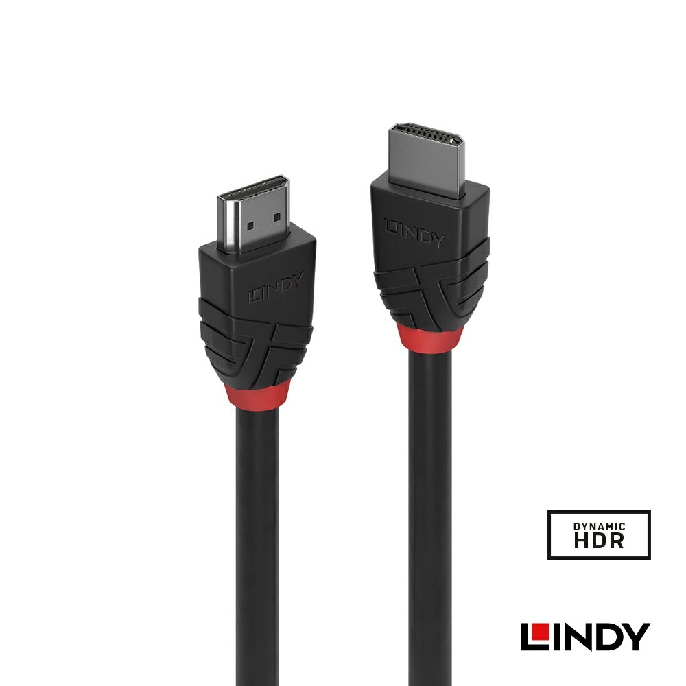 (現貨)LINDY林帝 36774 BLACK LINE 8K HDMI(TYPE-A) 公TO公影像傳輸線 5M