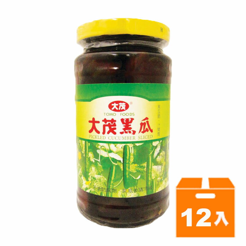 大茂 黑瓜 玻璃瓶 375g(12入)/箱 【康鄰超市】