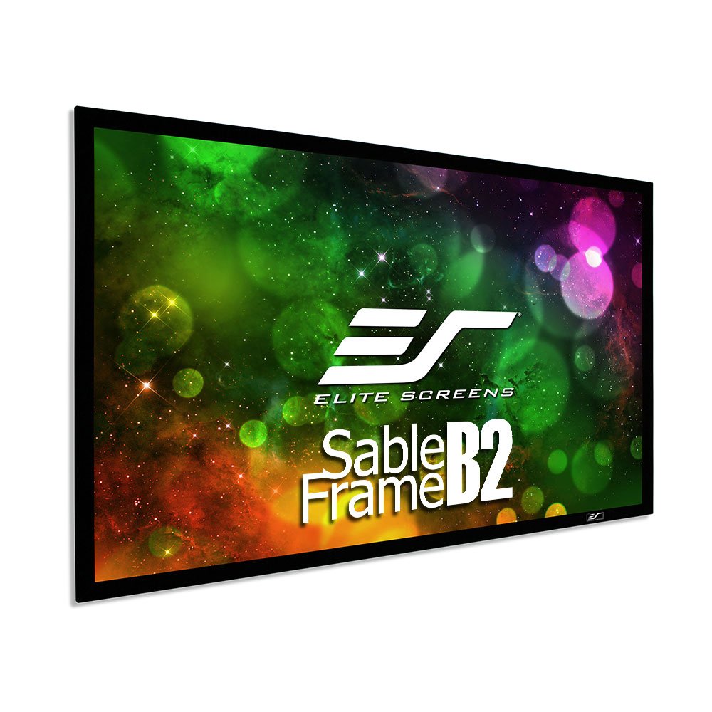 Elite Screens - SB Fixed Frame 150" Home Theater Fixed projection screens - Black