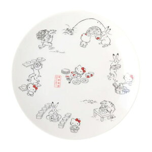 【震撼精品百貨】凱蒂貓_Hello Kitty~日本SANRIO三麗鷗 KITTY陶瓷圓盤19x19cm (鳥獸戲畫)*19831