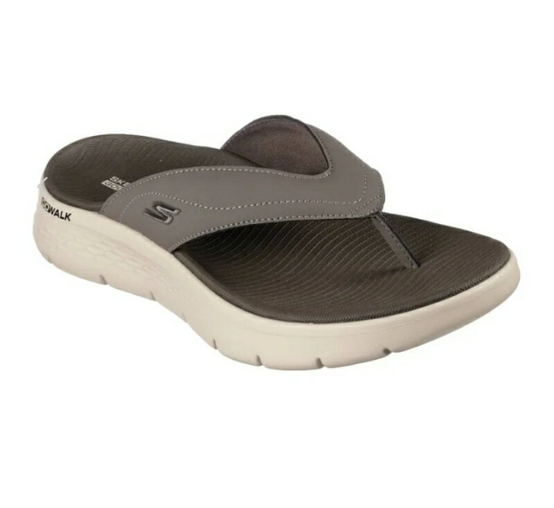 SKECHERS 男款 GOWALK FLEX SANDAL 拖鞋夾腳拖鞋 229202TPMT 棕色 [陽光樂活](G4)