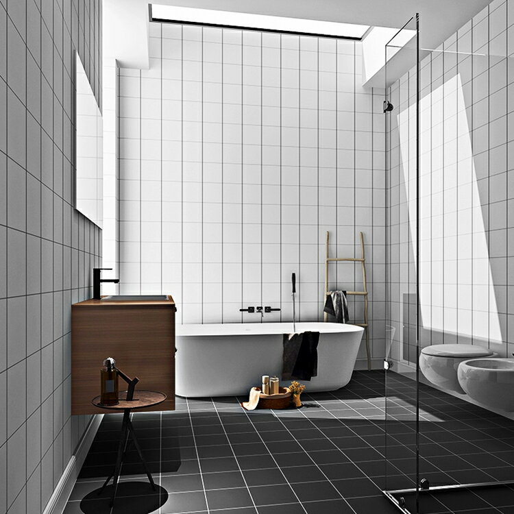 衛生間防水壁紙廁所墻壁翻新浴室改造洗手間加厚墻貼瓷磚耐磨墻紙