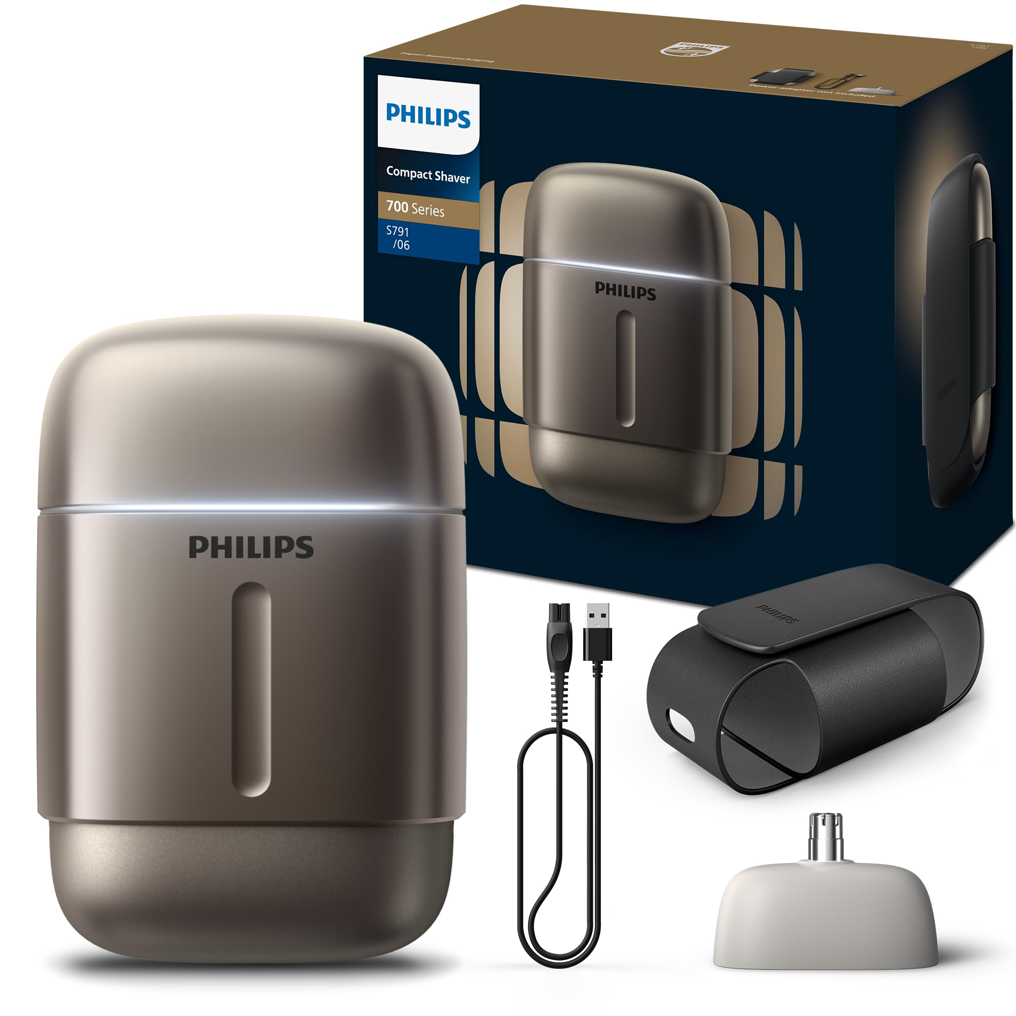 Philips S791/06 Shaver 700 Series 便攜電動刮鬍刀 Qi無線充電 鼻毛耳毛修整器