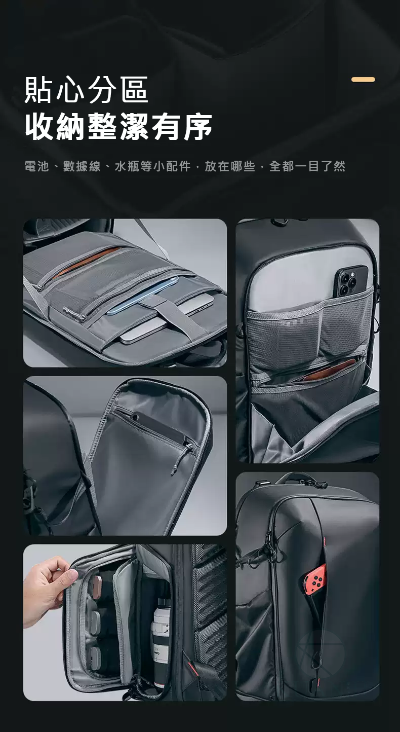 免運 Ulanzi BP09 22L 城市系列雙肩後背相機包 快取 防潑水 單眼收納 鏡頭收納 攝影包 攝影後背包｜領券最高折$220 3