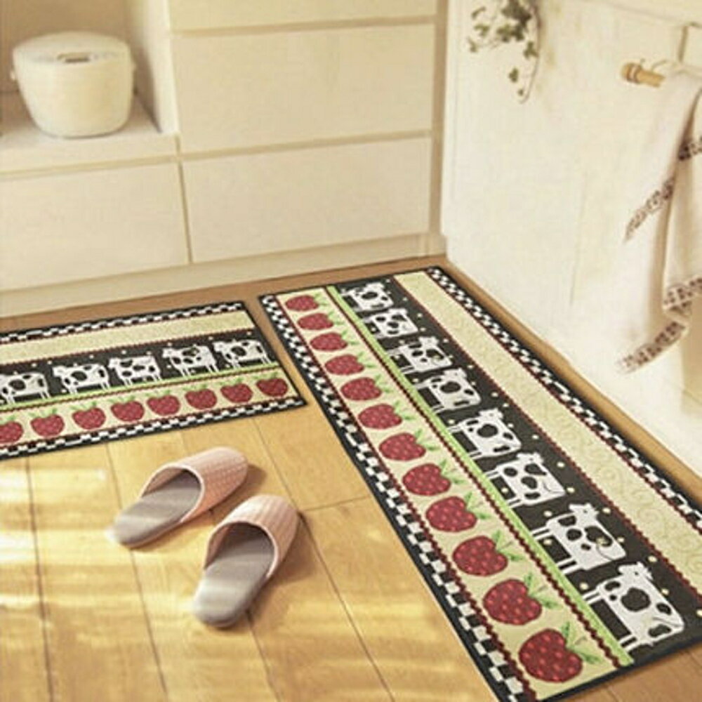 可愛田園地墊 廚房浴室客廳吸水長條防滑地毯 (45*120cm)