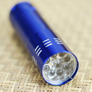 鋁質迷你手電筒9LED高亮電筒 節能手電筒 緊急照明 LED燈【GN208】 123便利屋