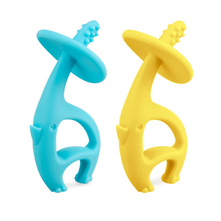 Mombella 跳舞象固齒器 (藍色/黃色)【悅兒園婦幼生活館】