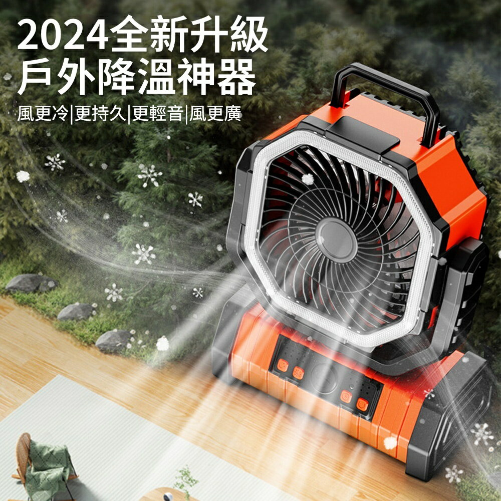 戶外露營風扇 野營電風扇 多功能小電扇 自動搖頭風扇 桌上小風扇 電風扇 戶外風扇 照明扇