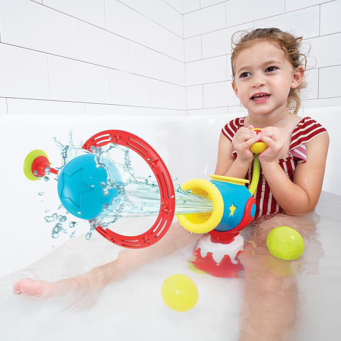 以色列 Yookidoo 戲水玩具-馬戲團大炮|洗澡玩具